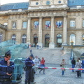 The gendarmerie is responsible for the security of the Palais de Justice
